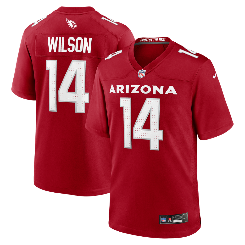 Arizona Cardinals Michael Wilson Cardinal Team Game Jersey product image 1, provided for visual reference and product detail