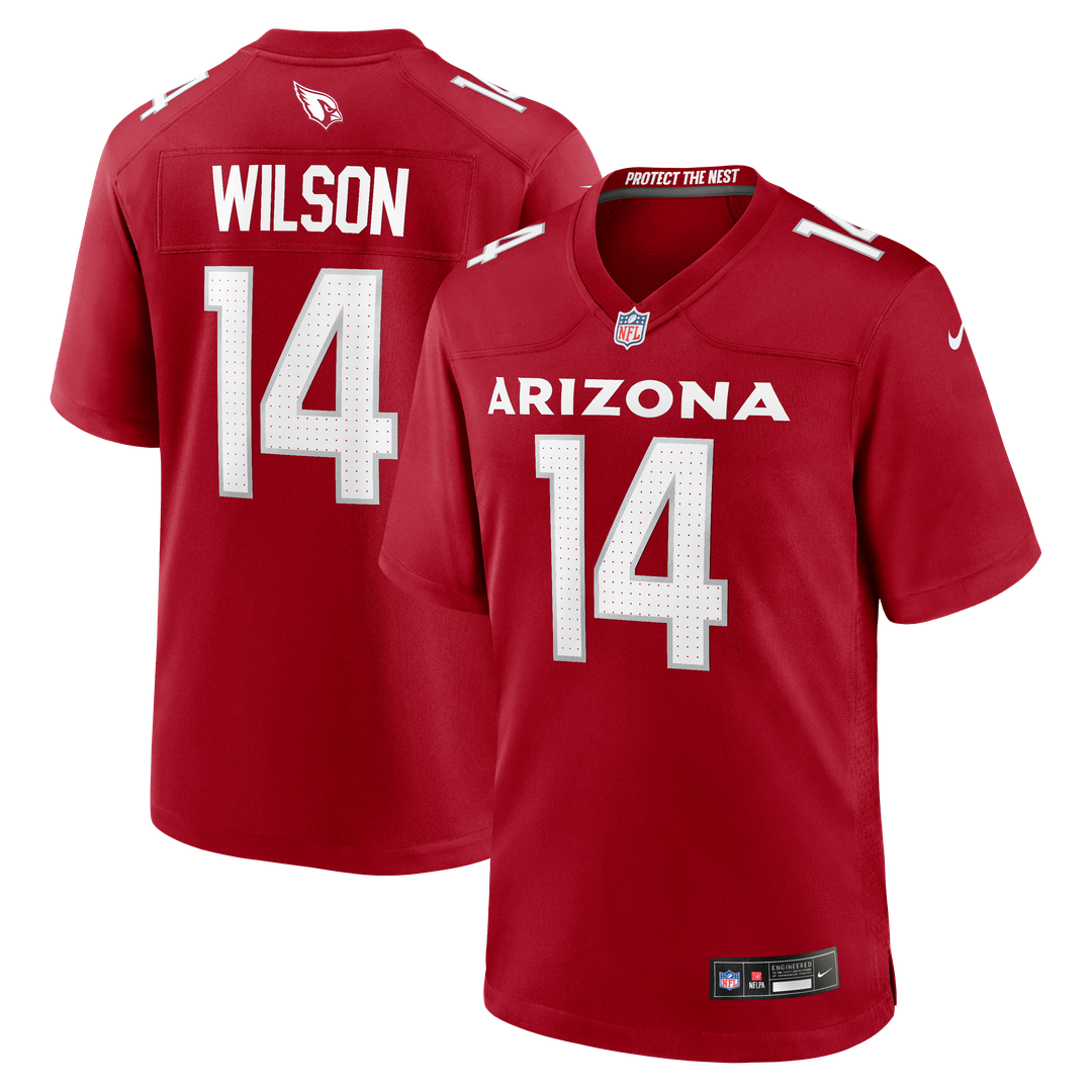 Arizona Cardinals Michael Wilson Cardinal Team Game Jersey product image 1, provided for visual reference and product detail