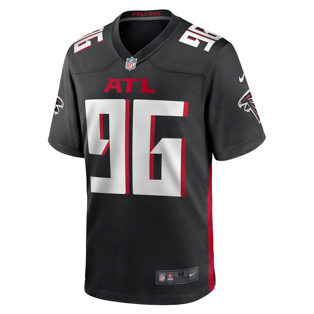Atlanta Falcons Zach Harrison Black Team Game Jersey product image 2, provided for visual reference and product detail review