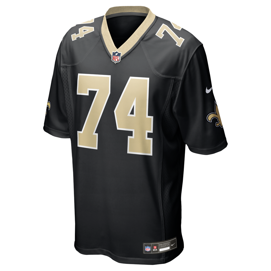 New Orleans Saints Xavier Truss Black Team Game Jersey product image 2, provided for visual reference and product detail