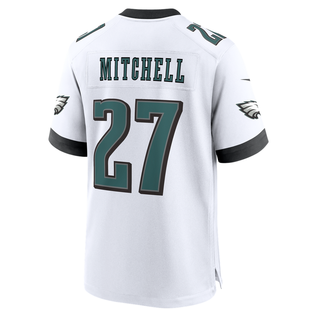 Philadelphia Eagles Quinyon Mitchell White Game Jersey product image 6, provided for visual reference and product detail