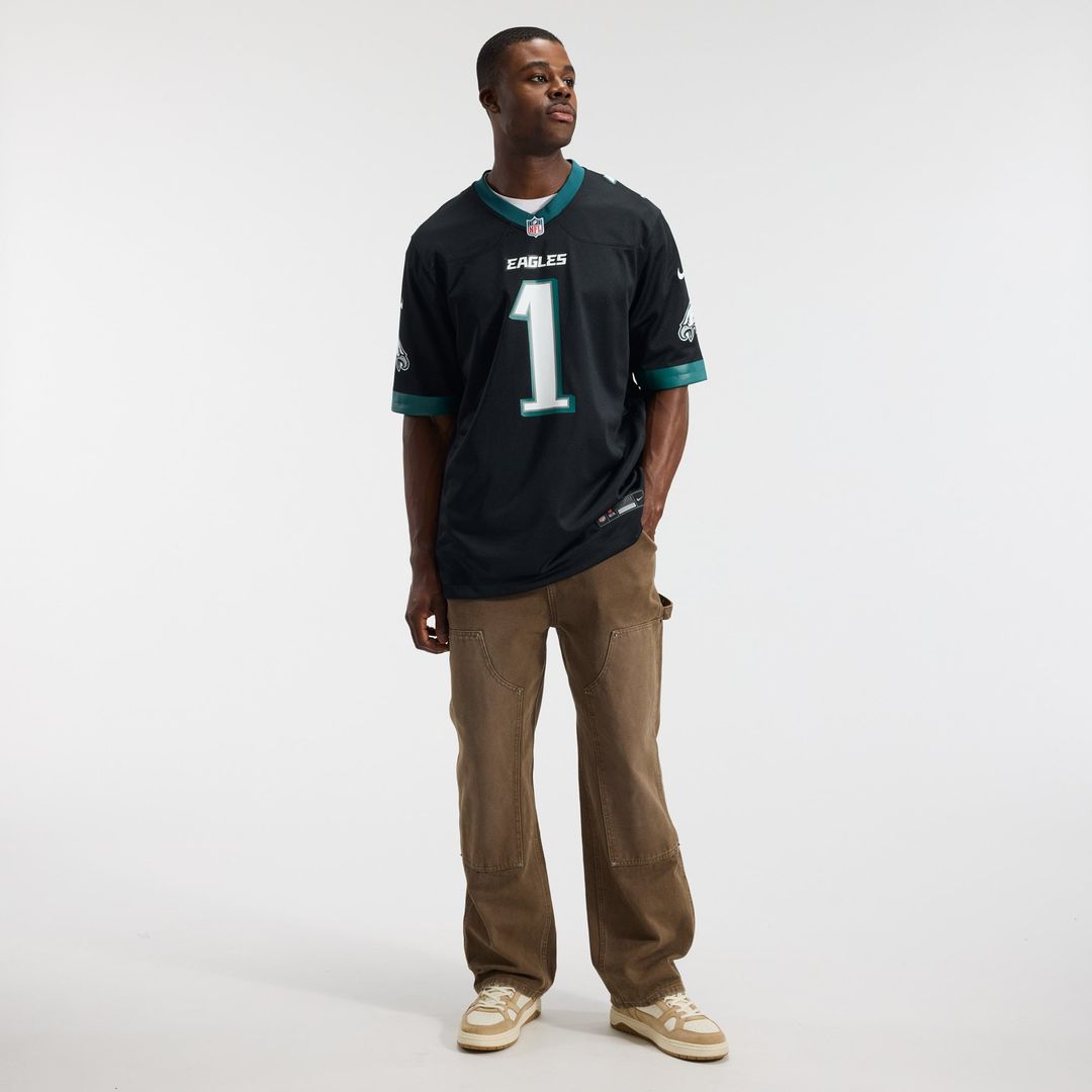 Philadelphia Eagles Jalen Hurts Midnight Green Team Game Jersey product image 30, provided for visual reference and product