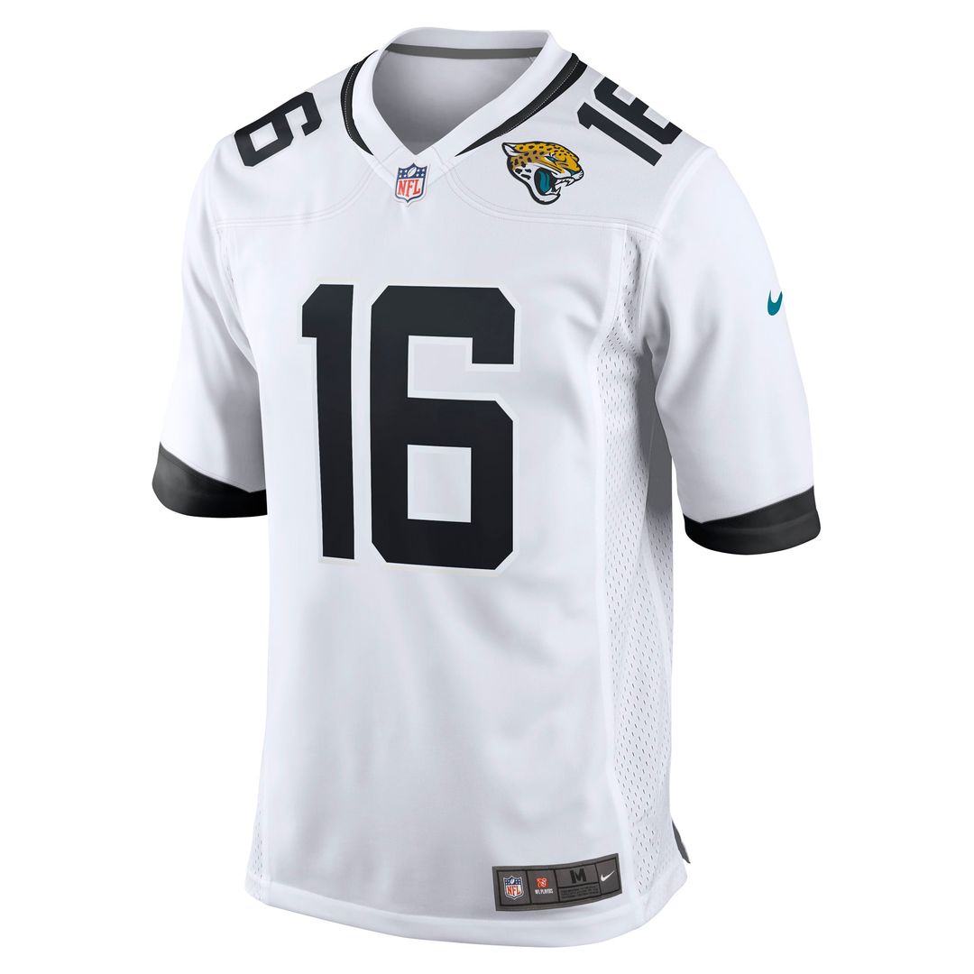 Jacksonville Jaguars Trevor Lawrence Black Alternate Game Jersey product image 14, provided for visual reference and product