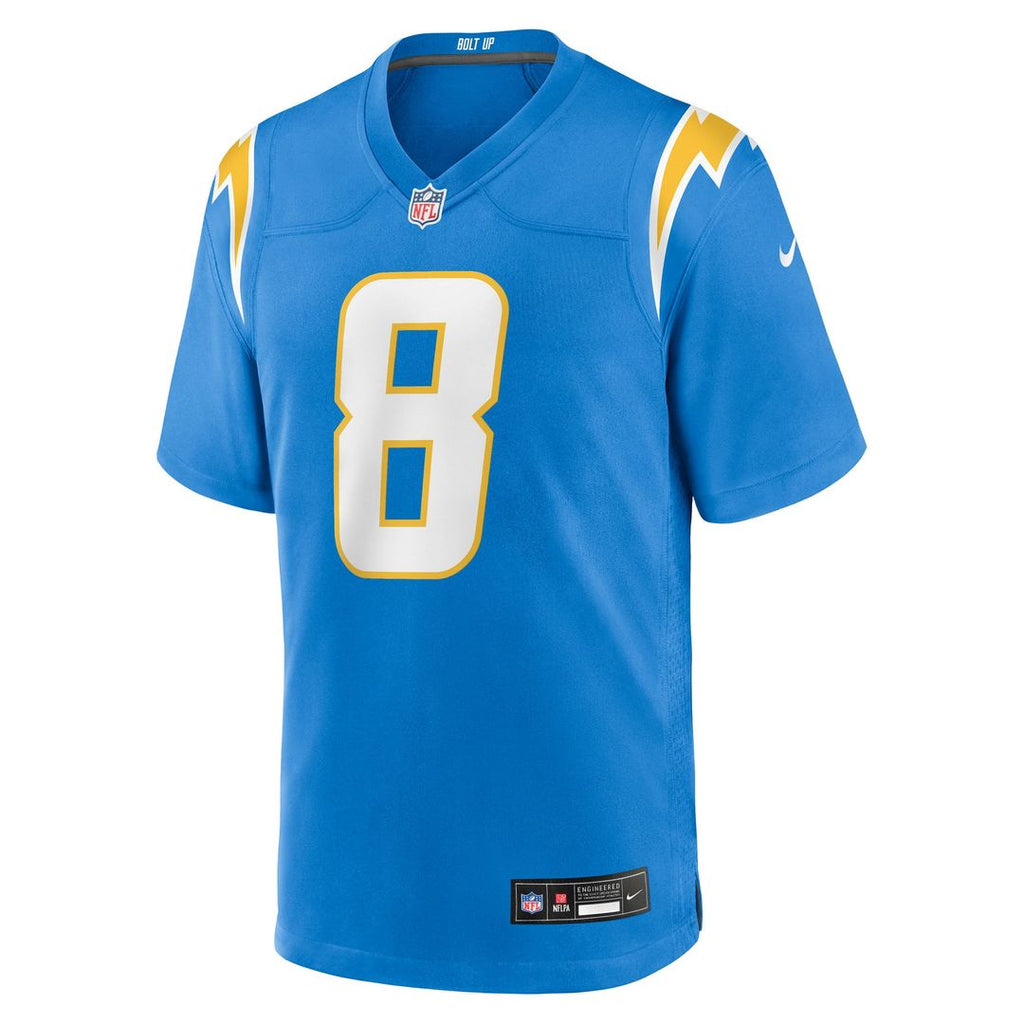 Los Angeles Chargers Omarion Hampton Navy Alternate Super Chargers Game Player Jersey product image 8, provided for visual