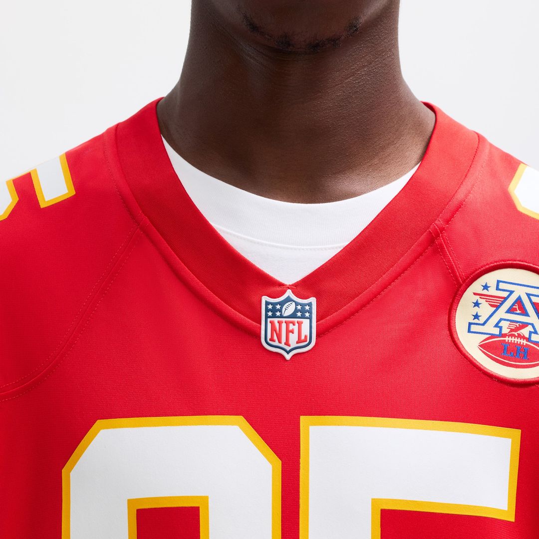 Kansas City Chiefs Chris Jones Red Game Jersey product image 7, provided for visual reference and product detail review