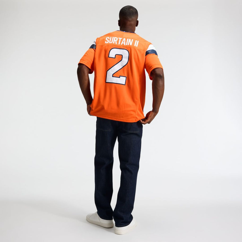 Denver Broncos Pat Surtain II Navy Alternate Vapor F.U.S.E. Stitched Limited Jersey product image 11, provided for visual