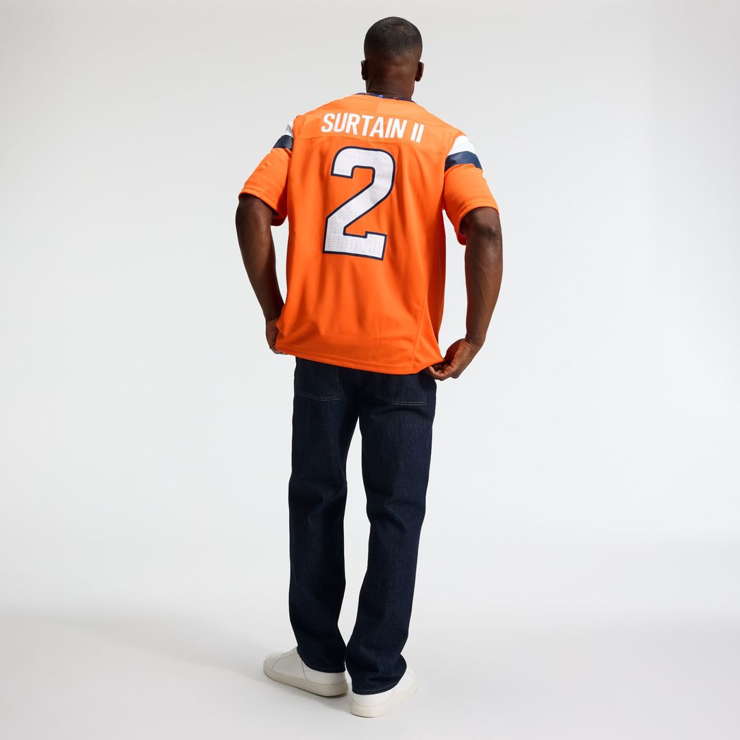 Denver Broncos Pat Surtain II Navy Alternate Vapor F.U.S.E. Stitched Limited Jersey product image 11, provided for visual