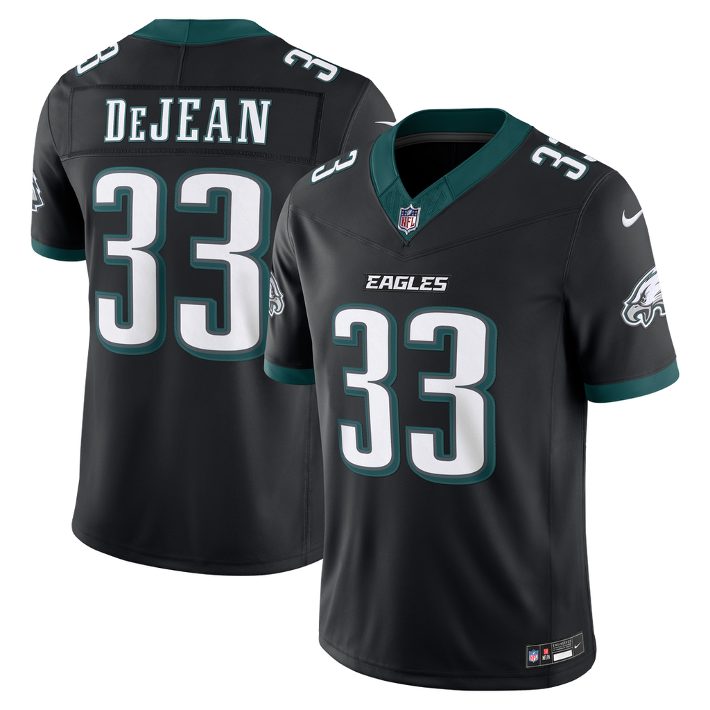 Philadelphia Eagles Cooper DeJean Midnight Green Team Vapor F.U.S.E. Stitched Limited Jersey product image 32, provided for