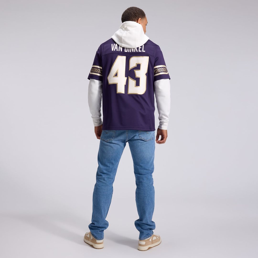 Minnesota Vikings Andrew Van Ginkel Purple 2026 Rivalries Collection Stitched Limited Jersey product image 5, provided for