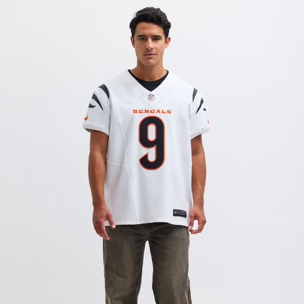 Cincinnati Bengals Joe Burrow White Vapor F.U.S.E. Elite Jersey product image 4, provided for visual reference and product