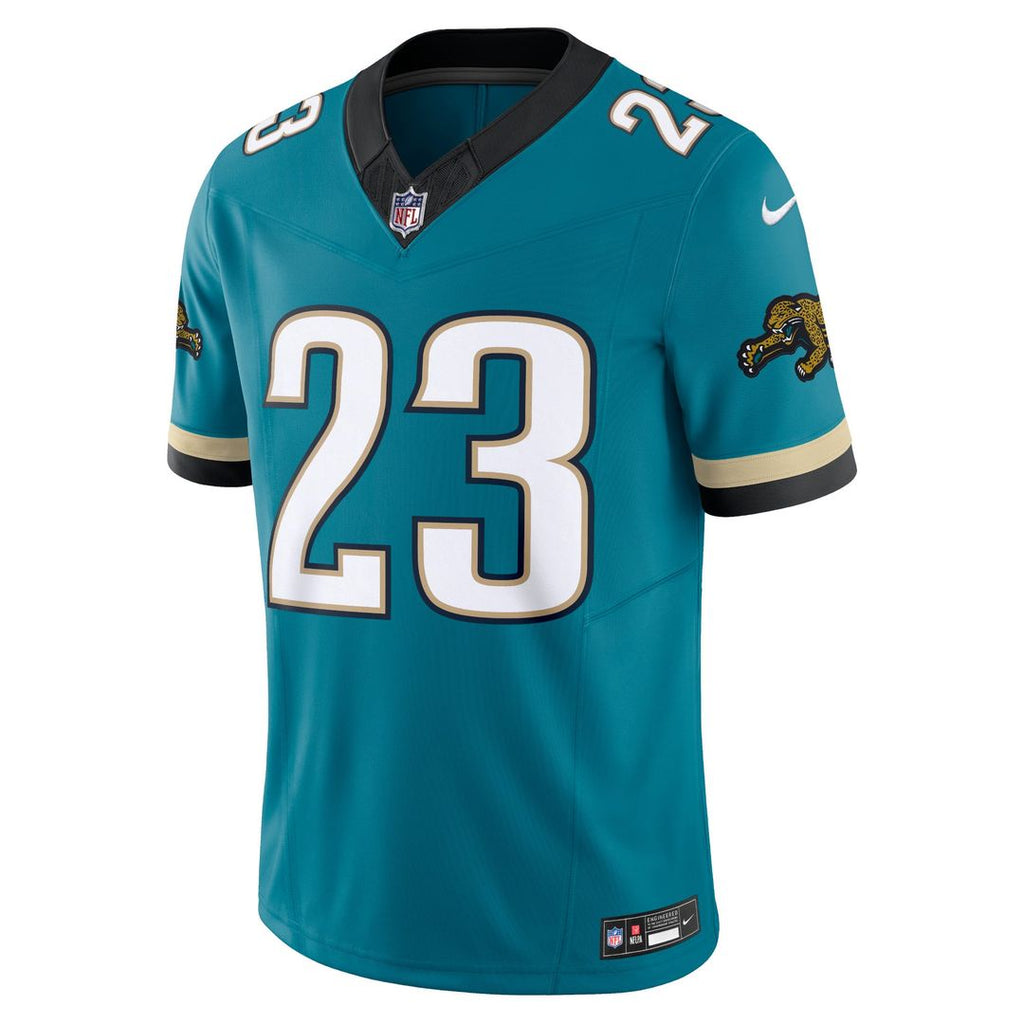 Jacksonville Jaguars Foye Oluokun Teal Prowler Throwback Vapor F.U.S.E. Limited Jersey product image 2, provided for visual