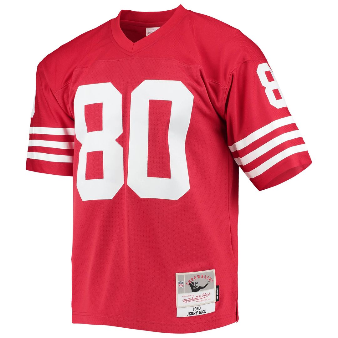 San Francisco 49ers Jerry Rice Scarlet Legacy Replica Jersey product image 5, provided for visual reference and product