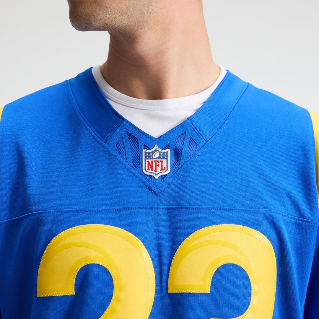 Los Angeles Rams Kyren Williams Classic Sol Vapor F.U.S.E. Stitched Limited Jersey product image 14, provided for visual