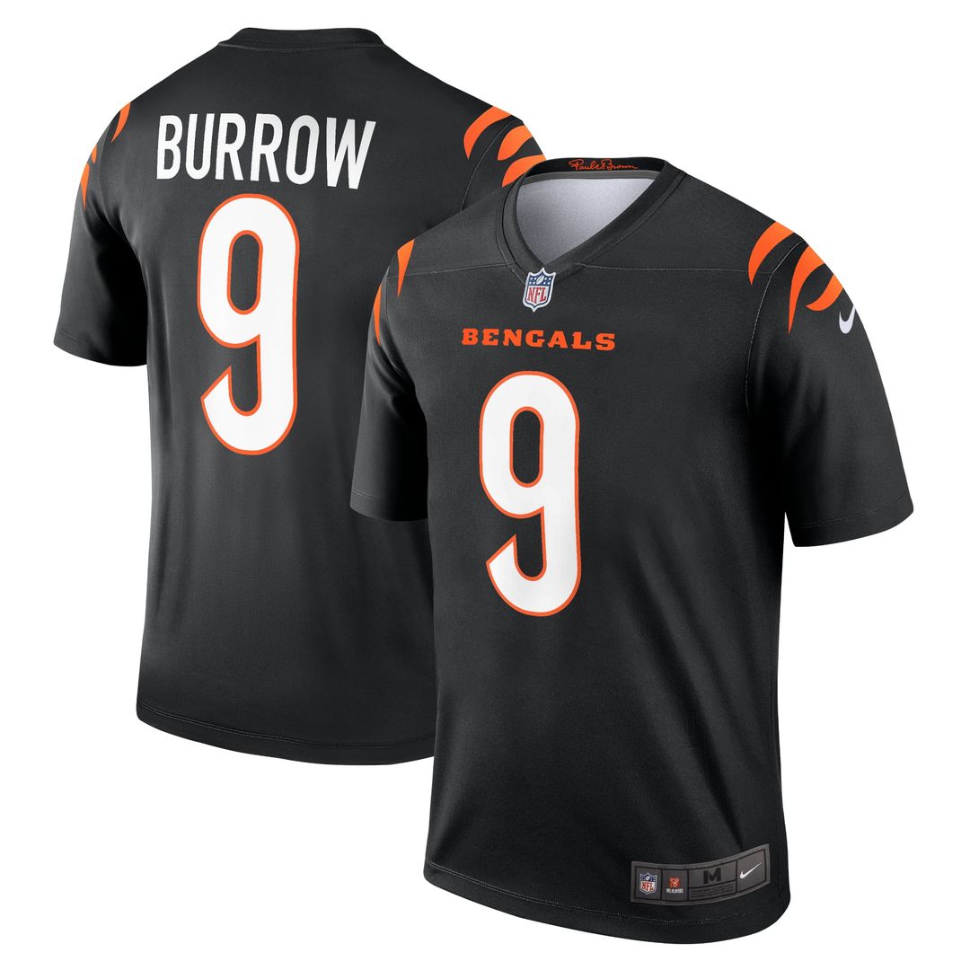 Cincinnati Bengals Joe Burrow Black Legend Player Performance Top product image 1, provided for visual reference and product