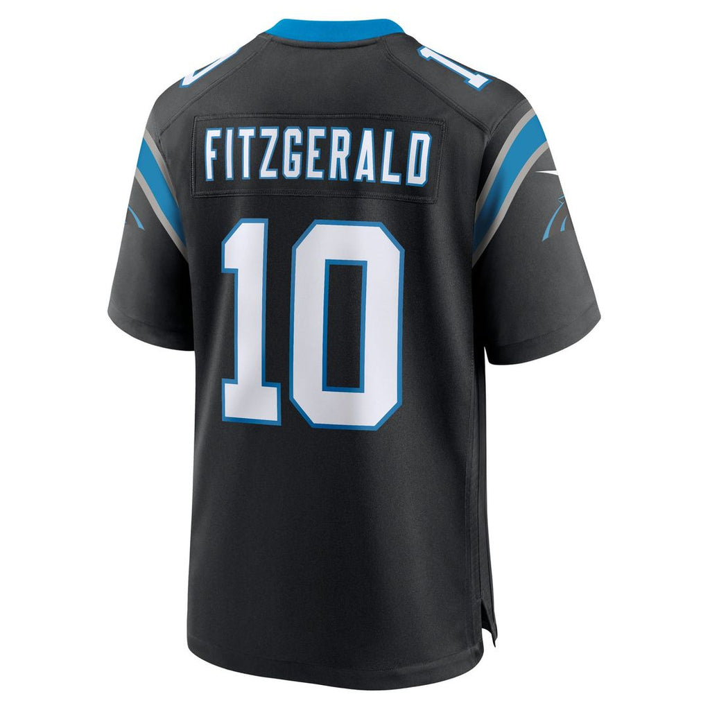 Carolina Panthers Ryan Fitzgerald Black Team Game Jersey product image 3, provided for visual reference and product detail