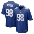 New York Giants D.J. Reader Royal Game Jersey product image 1, provided for visual reference and product detail review