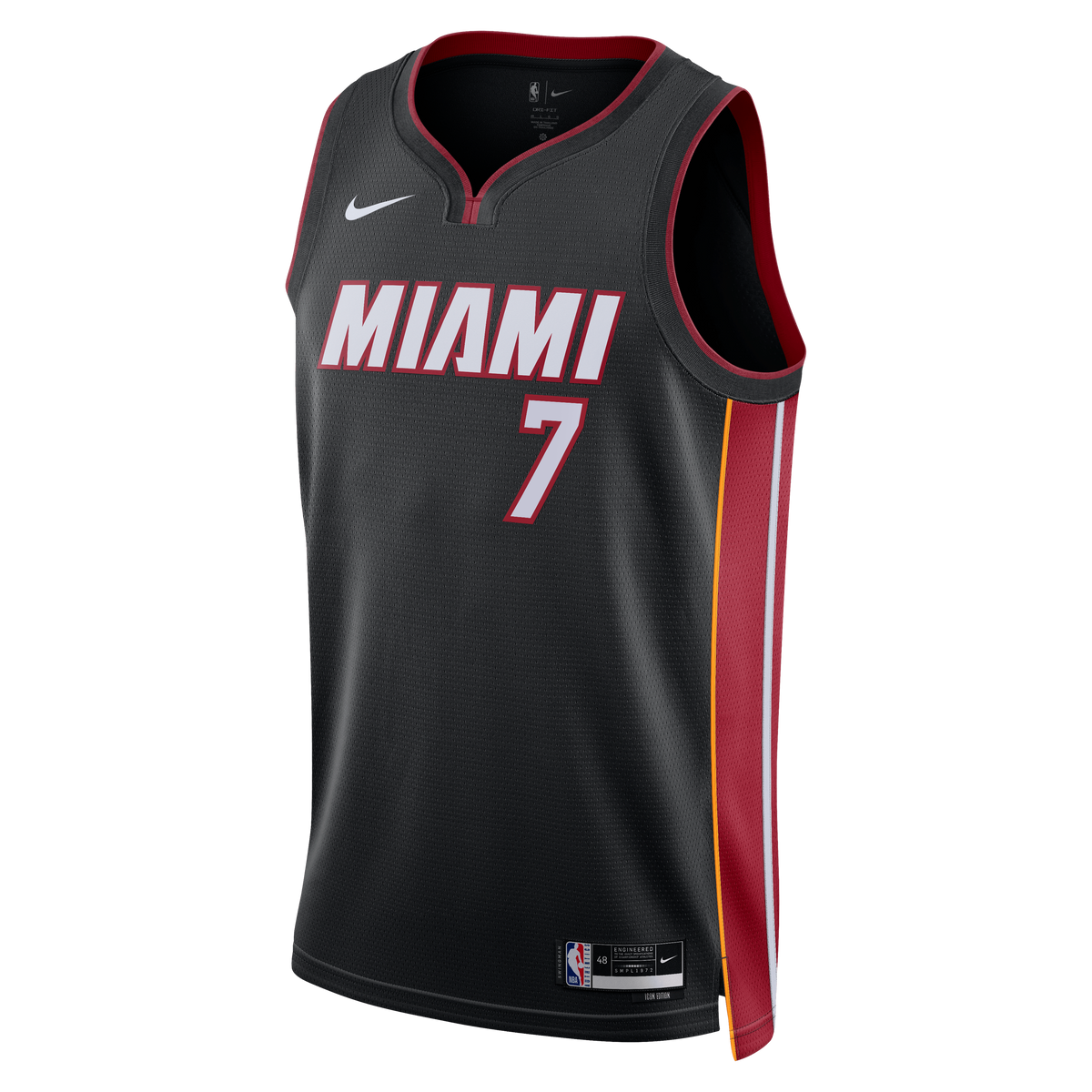 Miami Heat Nike Icon Edition Swingman Jersey - Black product image 3