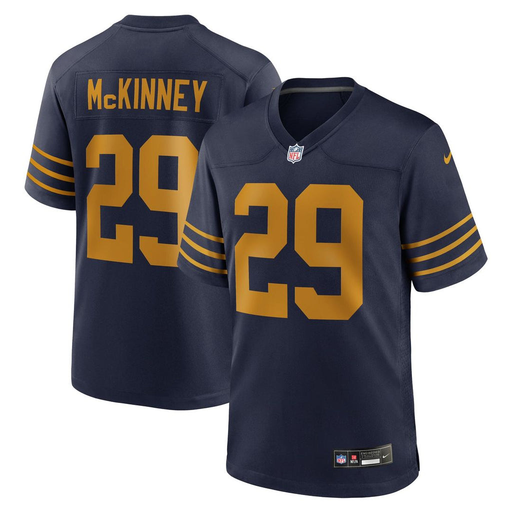 Green Bay Packers Xavier McKinney Green Team Game Jersey product image 17, provided for visual reference and product detail