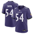 Baltimore Ravens Jovaughn Gwyn Purple Team Game Jersey product image 1, provided for visual reference and product detail