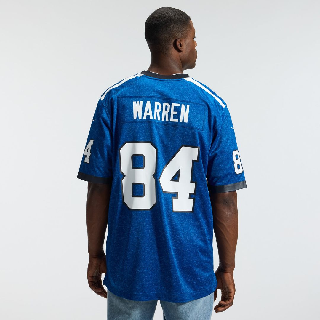 Indianapolis Colts Tyler Warren Heather Royal Alternate 2 Indiana Nights Game Jersey product image 3, provided for visual