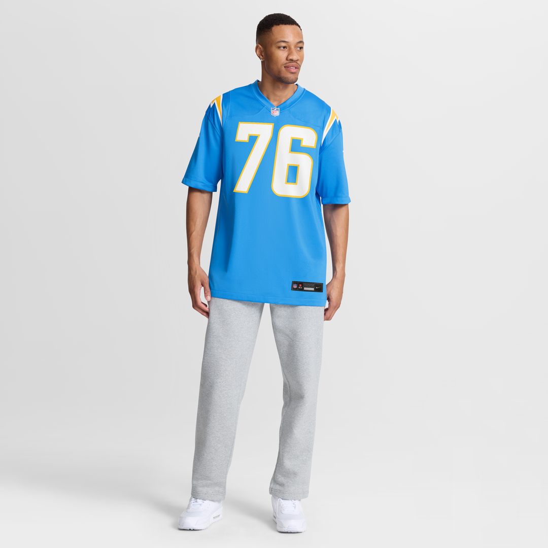 Los Angeles Chargers Joe Alt Powder Blue Player Game Jersey product image 7, provided for visual reference and product