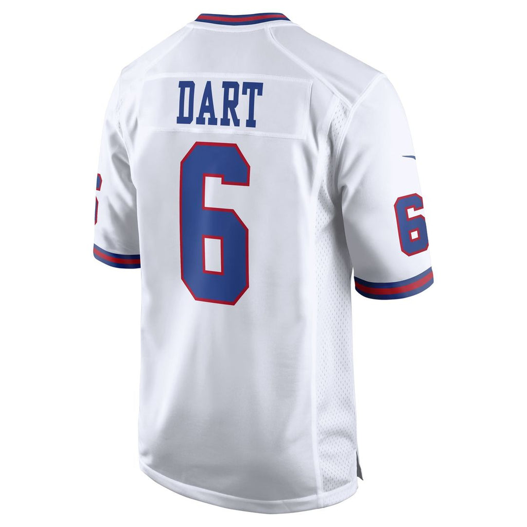 New York Giants Jaxson Dart White Alternate Vintage White Game Jersey product image 3, provided for visual reference and