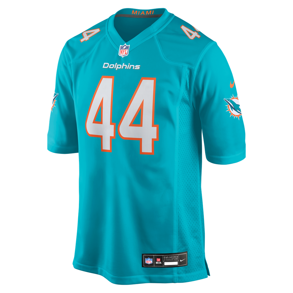 Miami Dolphins Chop Robinson Aqua Player Game Jersey product image 2, provided for visual reference and product detail review