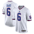 New York Giants Jaxson Dart White Alternate Vintage White Game Jersey product image 1, provided for visual reference and