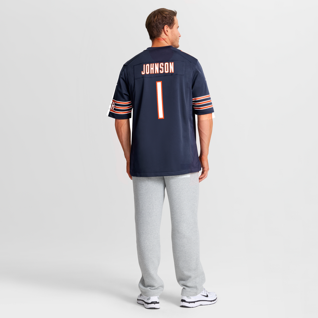 Chicago Bears Jaylon Johnson Navy Game Jersey product image 8, provided for visual reference and product detail review