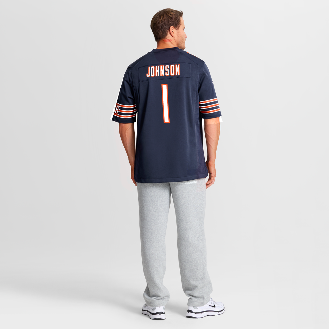 Chicago Bears Jaylon Johnson Navy Game Jersey product image 8, provided for visual reference and product detail review