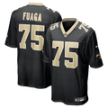New Orleans Saints Taliese Fuaga Black Game Jersey product image 1, provided for visual reference and product detail review