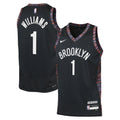 Ziaire Williams Brooklyn Nets 2025/26 City Edition Swingman Jersey - Black - Youth product image 1, provided for visual