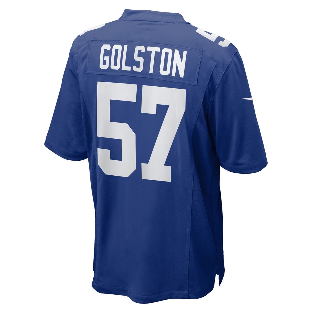 New York Giants Chauncey Golston Royal Team Game Jersey product image 3, provided for visual reference and product detail