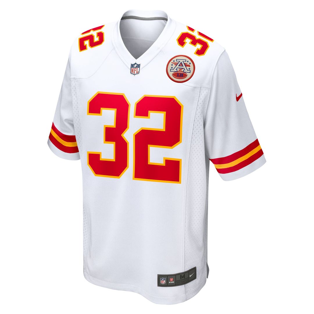 Kansas City Chiefs Nick Bolton White Away Game Player Jersey product image 2, provided for visual reference and product