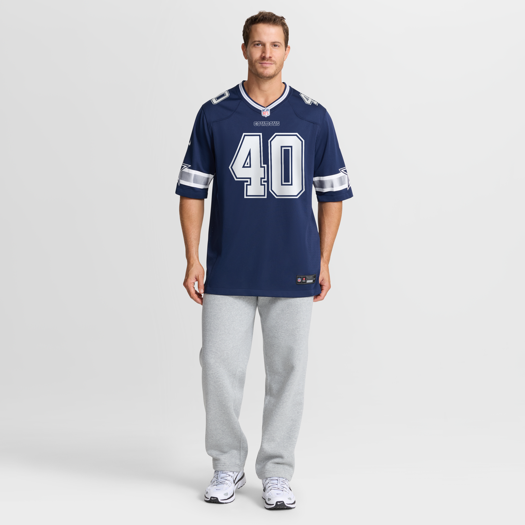 Dallas Cowboys Von Miller Navy Game Jersey product image 2, provided for visual reference and product detail review