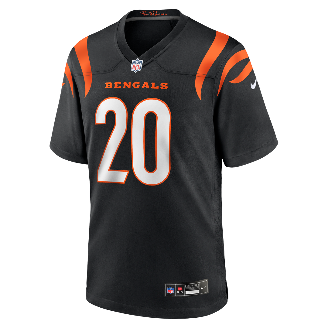 Cincinnati Bengals Lemar Parrish Black Team Retired Game Jersey product image 2, provided for visual reference and product