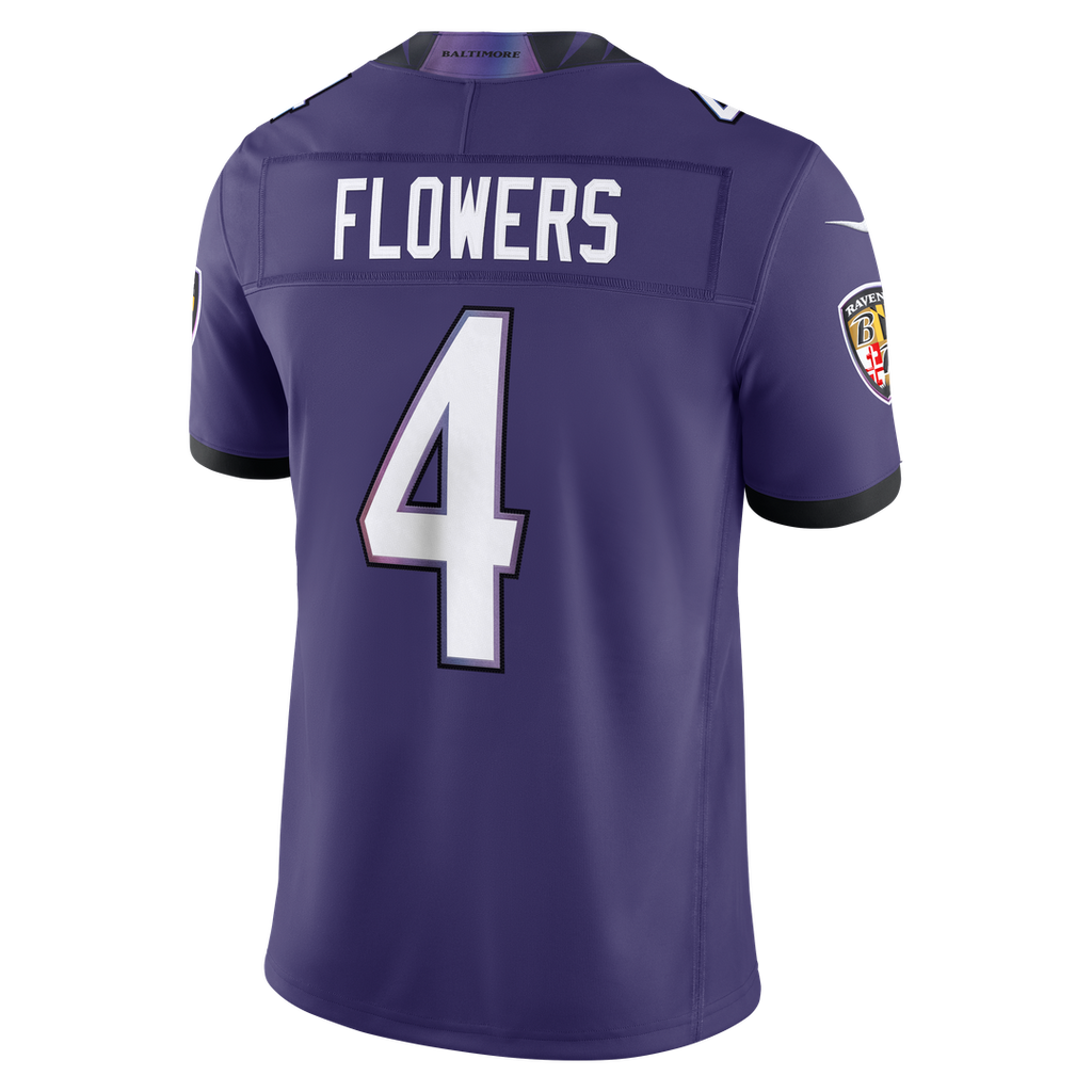 Baltimore Ravens Zay Flowers Black Alternate Alternate Vapor F.U.S.E. Stitched Limited Jersey product image 9, provided for
