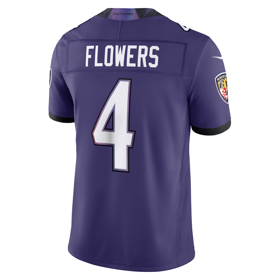 Baltimore Ravens Zay Flowers Black Alternate Alternate Vapor F.U.S.E. Stitched Limited Jersey product image 9, provided for