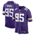 Minnesota Vikings Caleb Banks Purple Team Game Jersey product image 1, provided for visual reference and product detail