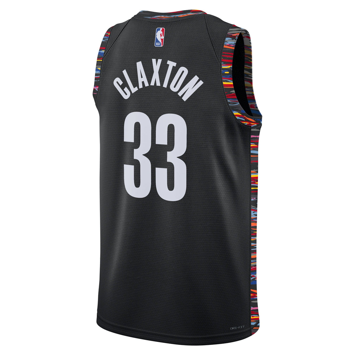 Nic Claxton Brooklyn Nets 2025/26 City Edition Swingman Jersey - Black - Unisex product image 4, provided for visual