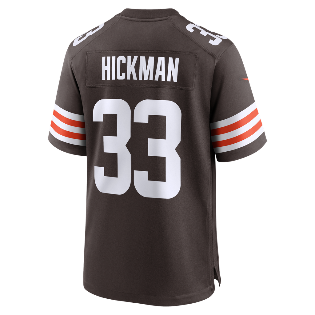 Cleveland Browns Ronnie Hickman Brown Team Game Jersey product image 3, provided for visual reference and product detail