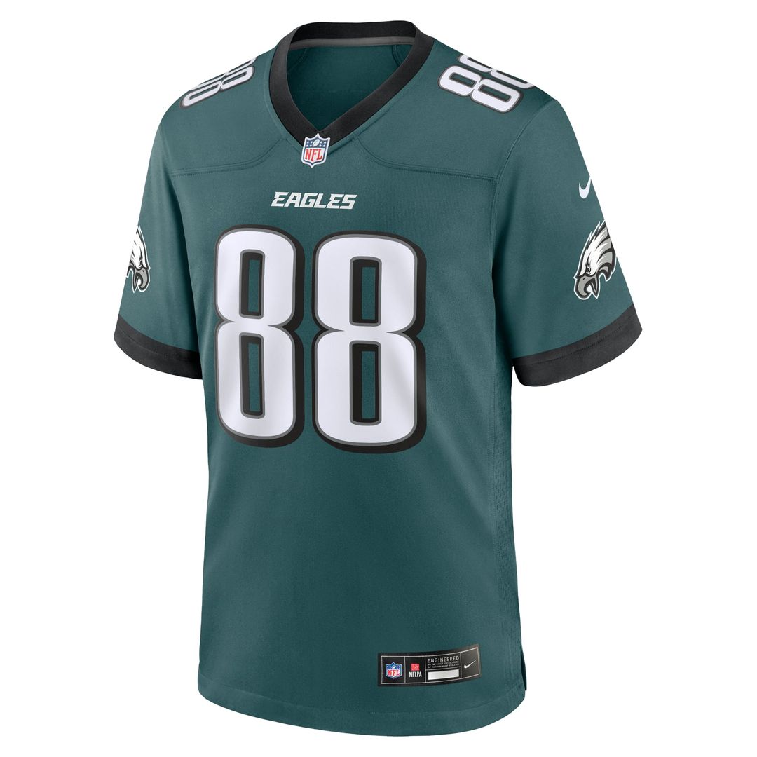 Philadelphia Eagles Dallas Goedert Midnight Green Team Game Jersey product image 2, provided for visual reference and