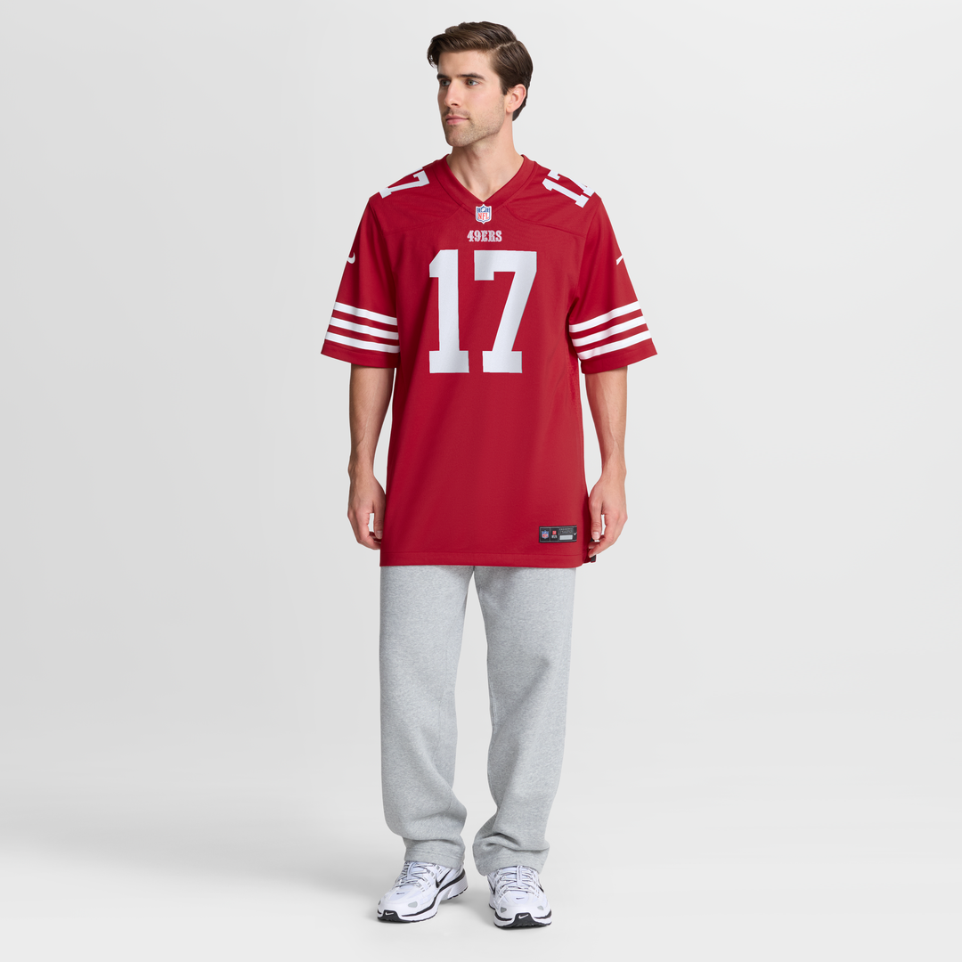 San Francisco 49ers Watkins Scarlet Team Game Jersey product image 6, provided for visual reference and product detail review