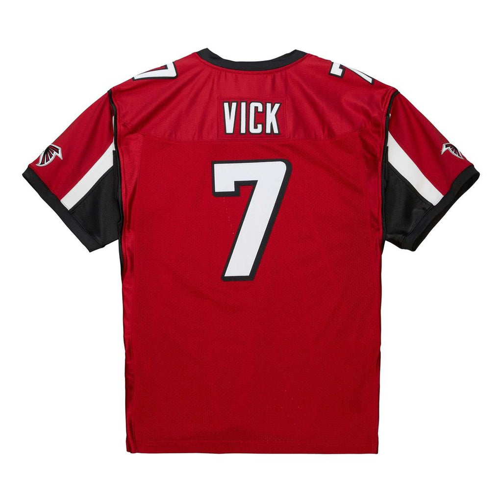 Atlanta Falcons 2003 Michael Vick Red Authentic Throwback Retired Player Jersey product image 3, provided for visual