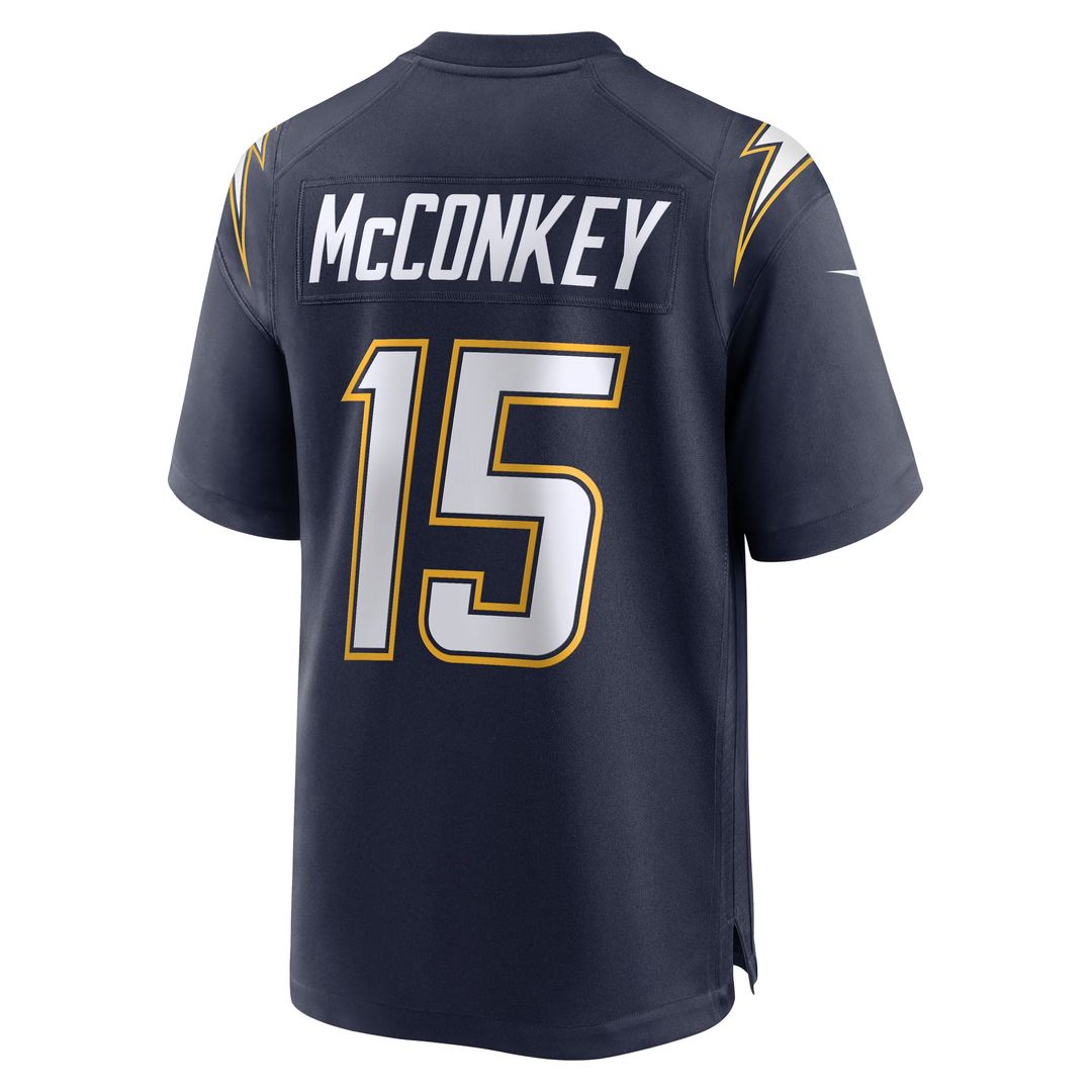 Los Angeles Chargers Ladd McConkey Powder Blue Player Game Jersey product image 19, provided for visual reference and