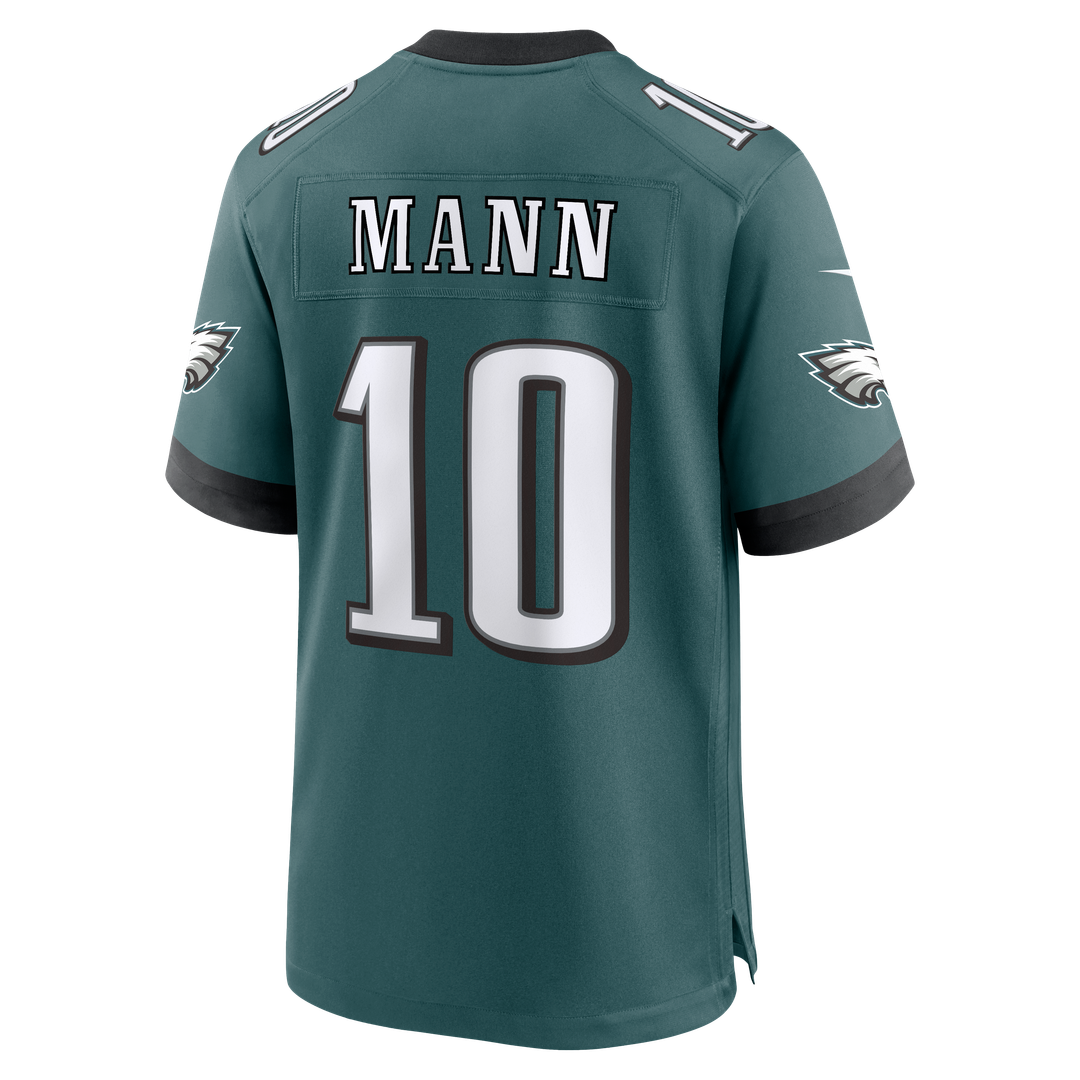 Philadelphia Eagles Braden Mann Midnight Green Team Game Jersey product image 3, provided for visual reference and product