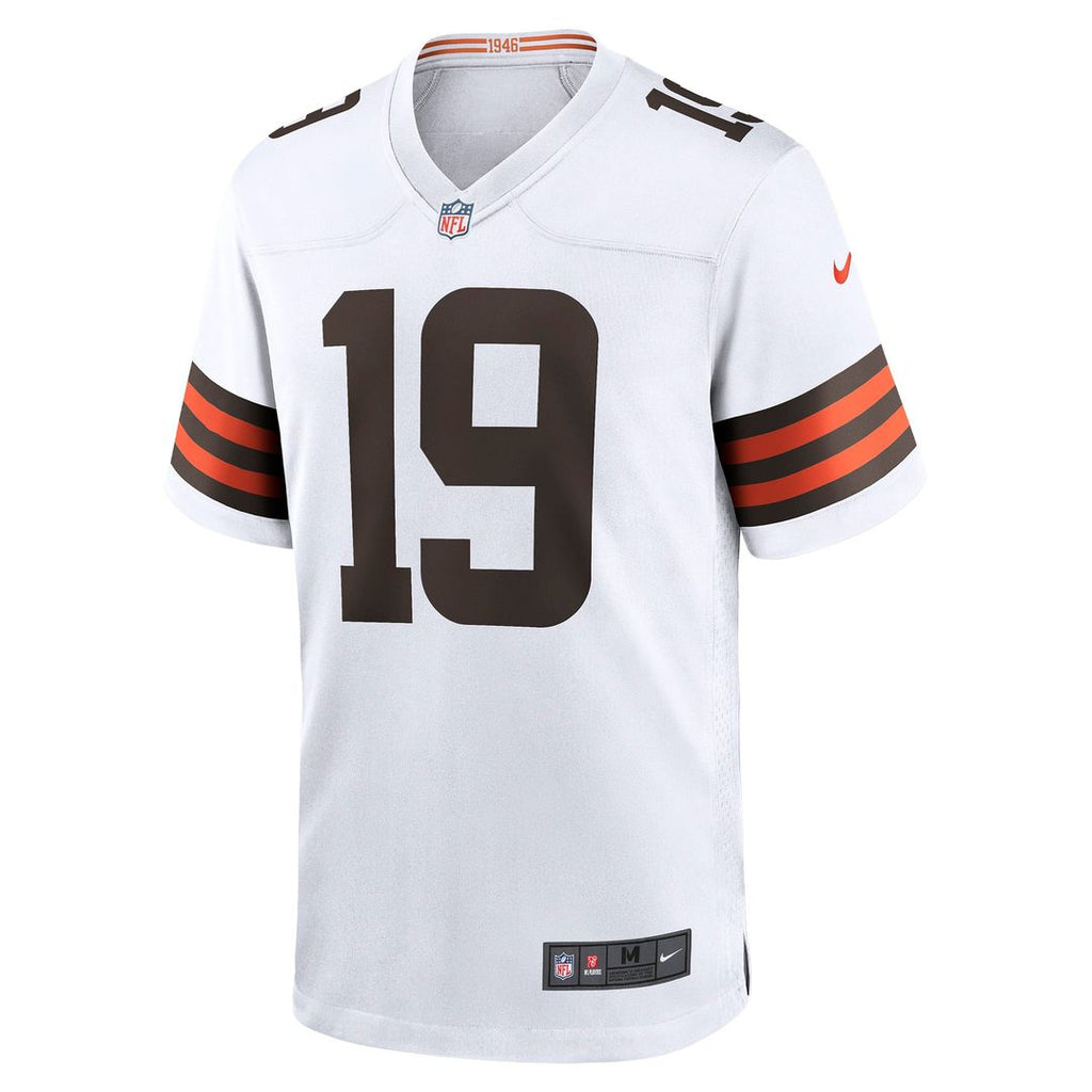 Cleveland Browns Bernie Kosar White Retired Player Game Jersey product image 2, provided for visual reference and product