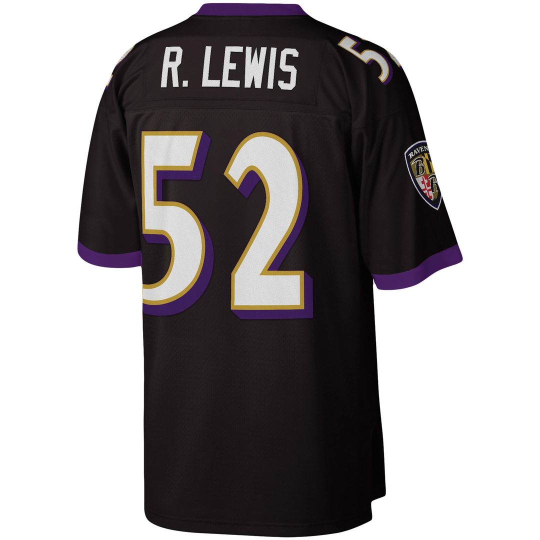 Baltimore Ravens Ray Lewis Black Legacy Replica Jersey product image 3, provided for visual reference and product detail