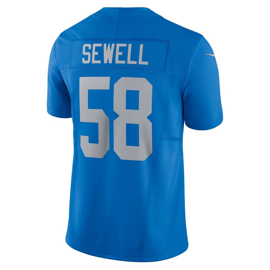 Detroit Lions Penei Sewell Blue Vapor F.U.S.E. Alternate Limited Jersey product image 3, provided for visual reference and