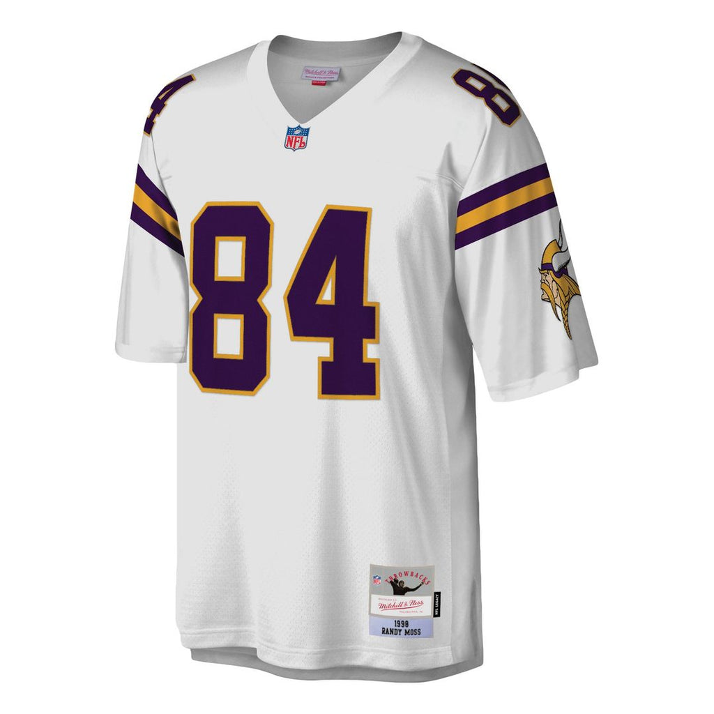 Minnesota Vikings Randy Moss White Legacy Replica Jersey product image 5, provided for visual reference and product detail
